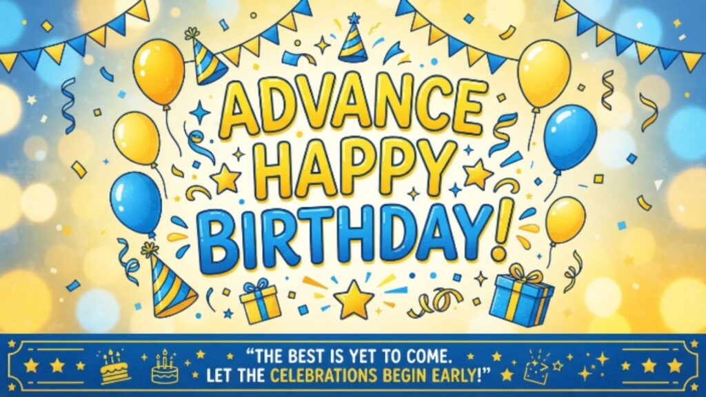 Advance birthday wishes for love
