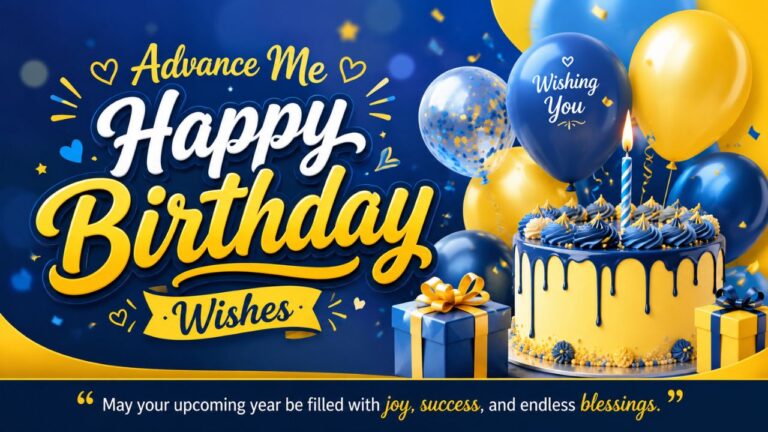 Advance Me Happy Birthday Wishes