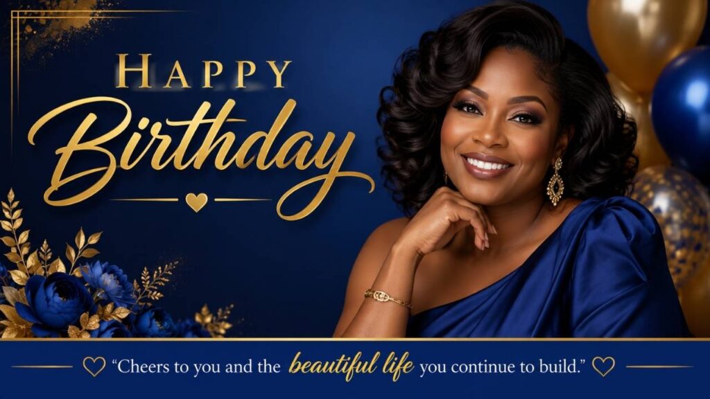 Classy Happy Birthday African American Woman