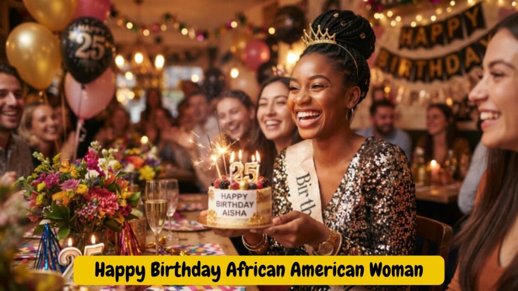 Happy Birthday African American Woman