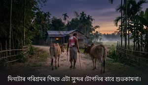 Good Night in Assamese